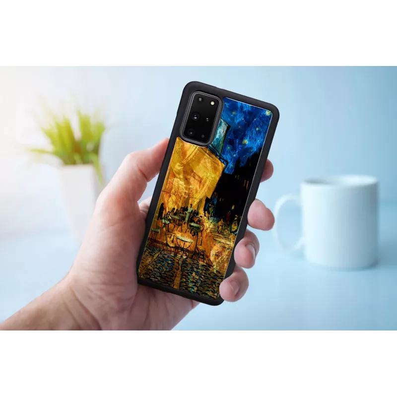 Schutzhülle iKins für Samsung Galaxy S20+ — schwarz Cafe Terrace
