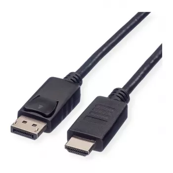 ROLINE Recycled Material Videokabel-Adapter 3 m DisplayPort HDMI Schwarz 11.45.5782