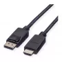 ROLINE Recycled Material Videokabel-Adapter 3 m DisplayPort HDMI Schwarz 11.45.5782