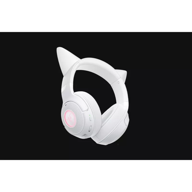 Kabelloses Gaming-Headset Razer Kraken Kitty V2 BT Weiß mit Bluetooth, THX Spatial Audio, RGB-Beleuchtung