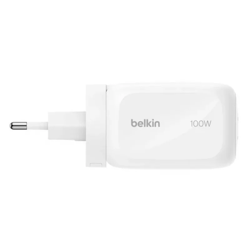 Wandladegerät Belkin BOOSTCHARGE 100W 2C1A WCH016HQWH mit austauschbarem Stecker