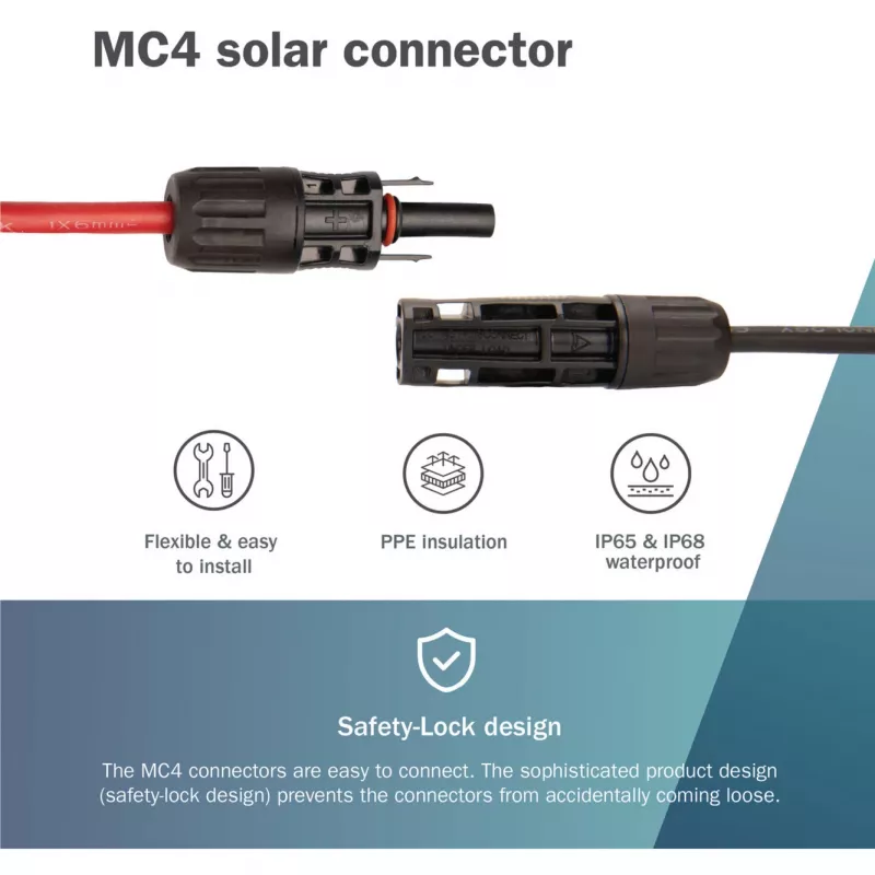 Kabel Digitus DK-SCEC66-0030 6 mm² 3 m MC4 Schwarz Rot