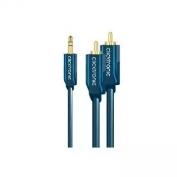 MP3-Adapterkabel (3,5-mm-Audioklinkenstecker/2x Cinch-Stecker) - 1,0 m Zusätzlicher Adapter für MP3-Player, iPods und Smartphones
