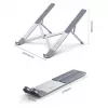 Laptop-Ständer UGREEN LP451 verstellbar Aluminiumlegierung für 8–17 Zoll Laptops, 5 Positionen, silber