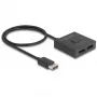 Delock - Video-Verteiler/-Umschalter - 8K, bidirektional - 2 x DisplayPort - Desktop (18906)