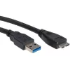 ROLINE USB-Kabel - Micro-USB Typ B (M) auf USB Typ A (M)
