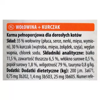 ANIMONDA Carny Adult Rind und Huhn - Nassfutter für Katzen - 400g