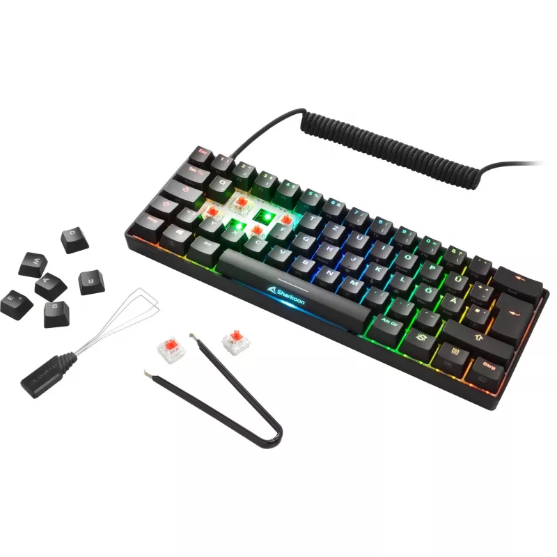 Sharkoon SKILLER SGK50 S4 Gaming-Tastatur USB QWERTZ Deutsch Schwarz