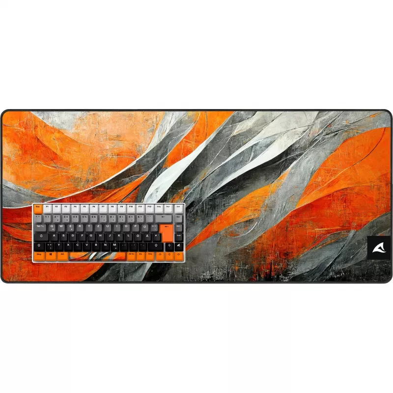 Mechanische Gaming-Tastatur Sharkoon SKILLER SGK50 S3 Design Bundle D6 — orange/grau