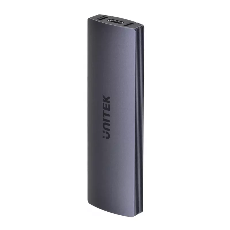 M.2 SSD-Gehäuse Unitek uDrive Grau — M.2 (2230/2242/2260/2280), NVMe/SATA III, USB-C 10 Gbit/s, Aluminium