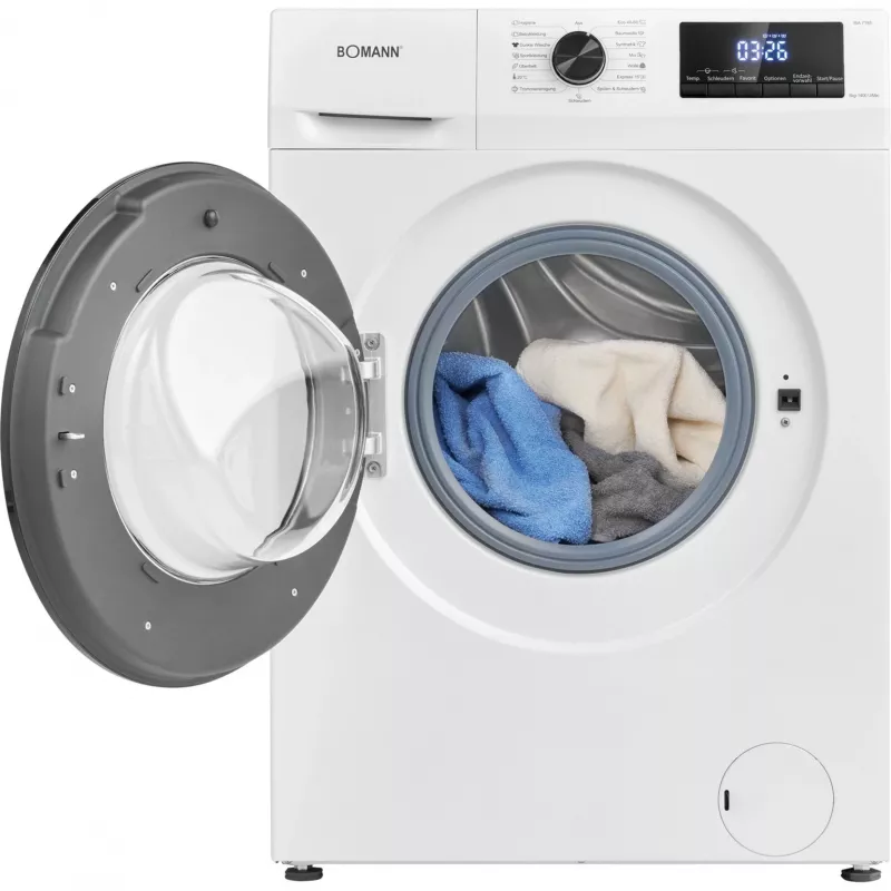 Waschmaschine BOMANN WA 7185, 8 kg, 1400 U/min, Energieeffizienzklasse A, Schleuderwirkungsklasse B