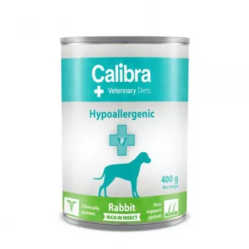 CALIBRA VD Dog Hypoallergenic Kaninchen & Insekt - Nassfutter für Hunde - 400g