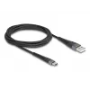 DELOCK USB-Kabel USB 2.0 2 m USB A USB C Schwarz 81122