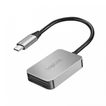 LogiLink USB 3.0 Dual-Kartenleser USB-C/SD/microSD Alu (CR0050)