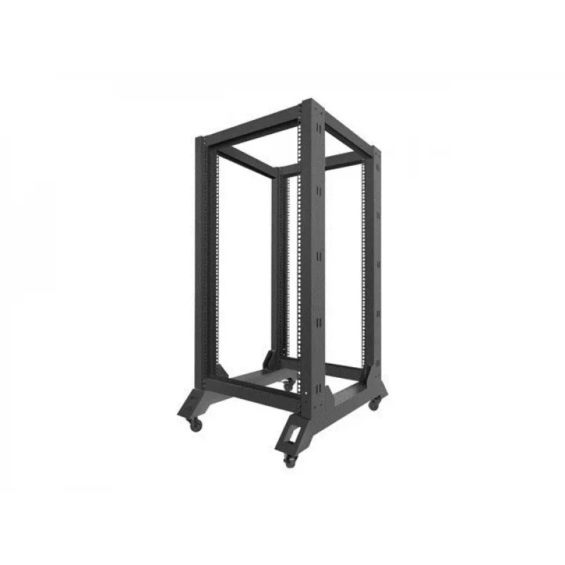 Freistehendes Rack LANBERG OR01-6822-B 22U, 600 mm B x 800 mm T, schwarz, 600 kg Tragfähigkeit