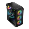 LOGIC CONCEPT Portos ARGB ATX Mid-Tower-Gehäuse, schwarz
