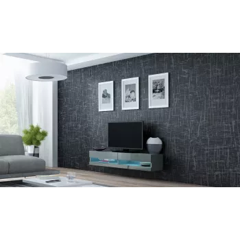 Cama TV-Ständer VIGO neu 30/140/40 grau/grau glänzend