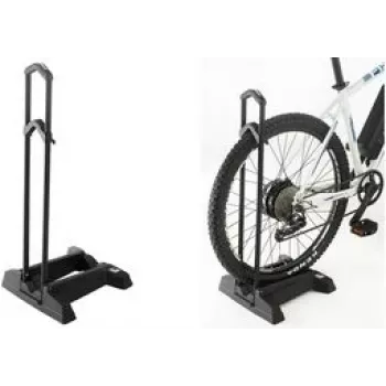 Fahrradständer FISCHER 10446 — 1-Stellplatz-Parkständer, Kunststoff und Aluminium, schwarz