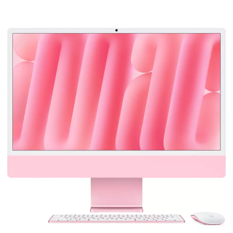 iMac 24 Retina 4.5k Display M4, Pink, M4 (10-CPU/10-GPU), 24GB, 512GB, Standardglas, Touch ID, Deutsch, Gigabit Ethernet, Magic Maus, MD2U4D/A