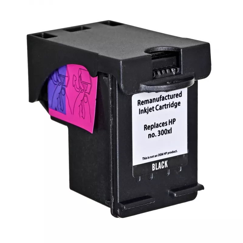 Superbulk kompatible Tintenpatrone für HP 300XL CC641, Schwarz, pigmentbasierte Tinte, Standardreichweite, 1 Stück
