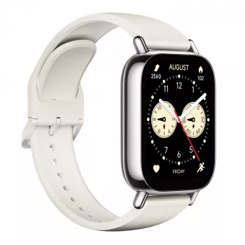 Smartwatch Xiaomi Redmi Watch 5 Lite — 1,96 Zoll AMOLED, GPS, 470 mAh, Goldgehäuse, Weißes TPU-Armband