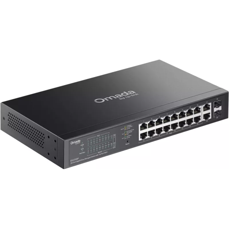 Network-Switch TP-LINK OMADA ES220GP Managed 18x Gigabit (10/100/1000) mit PoE+ Unterstützung