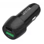 Auto-Ladegerät Unitek P1400A mit USB-C und USB-A, 38W, Quick Charge 3.0, Eingang 12–24V, schwarz