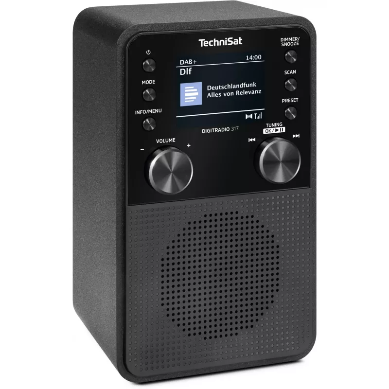 Digitalradio TECHNISAT DigitRadio 317 — schwarz, FM- und DAB+-Empfang