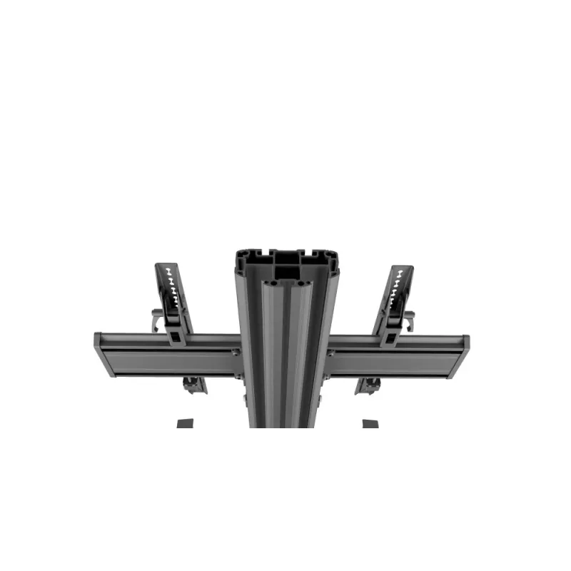 Mobiler TV-Wagen EDBAK TRE100 für 42–75 Zoll Bildschirme, max. Traglast 70 kg, schwarz