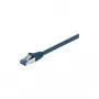 Wentronic Goobay CAT 6a Patchkabel, S/FTP (PiMF), Blau, 1 m – LSZH halogenfrei, Kupfer (93677)