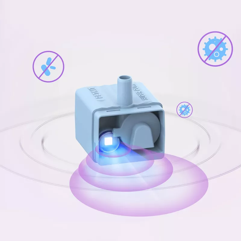 Wasserpumpe PETKIT P4113 UVC blau – PETKIT kabellose Wasserpumpe mit UVC-Sterilisation