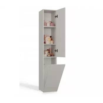 Badezimmerschrank Hochschrank mit Korb Top E Shop NEL IV Kaszmir