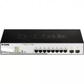 D-Link DGS-1210-10P Managed L2 Gigabit Ethernet (10/100/1000) Power over Ethernet (PoE) 1U Schwarz