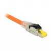 Wire connector RJ45 DeLOCK 86485 Schwarz Silver Transparent Gelb