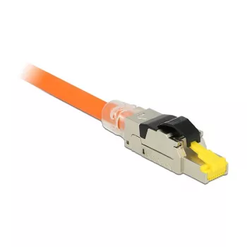 Wire connector RJ45 DeLOCK 86485 Schwarz Silver Transparent Gelb