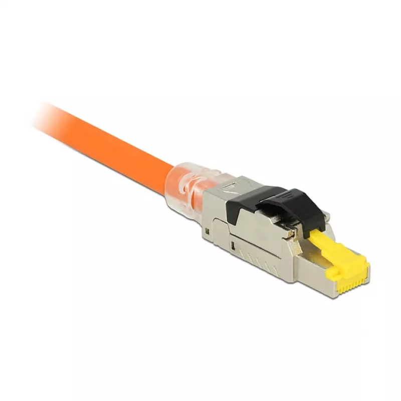 Wire connector RJ45 DeLOCK 86485 Schwarz Silver Transparent Gelb