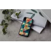 Smartphone-Hülle iKins für iPhone XR — Mosaic Schwarz Schutzhülle