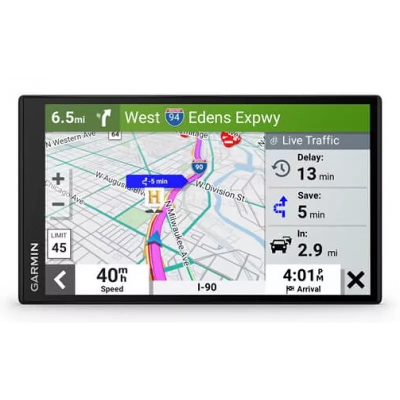 Garmin DriveSmart 76 Navigator Fest 17,8 cm (7) TFT Touchscreen 239,6 g Schwarz (EU MT-D)
