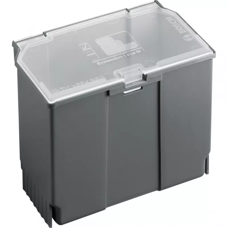 Aufbewahrungsbox Bosch SystemBox rechteckig Polypropylen 176×105×133 mm Schwarz/Grau