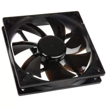 Gehäuselüfter NoiseBlocker SchwarzSilentPro PL1 120 mm, 900 U/min, 11 dB, 68 m³/h, 4,5 V, Schwarz