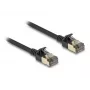 Netzwerkkabel DeLOCK RJ45 Cat.8.1 F/FTP schlank Pro 5m Schwarz