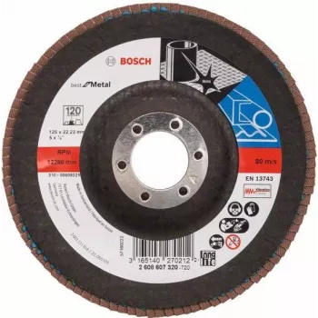 Reinigungsscheibe Bosch 2 608 607 320 Flacher Zentrierbund für Metall