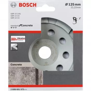 Diamant-Topfscheibe Bosch 2608601573 125 mm Durchmesser, 22,23 mm Bohrung für Beton