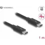 DeLOCK Thunderbolt 4 Kabel 40 Gbps PD 3.1 240 W 1 m schwarz