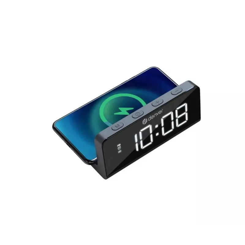 Digitaler Wecker Denver ECQ-103MK2 Schwarz LED-Anzeige Batteriebetrieben