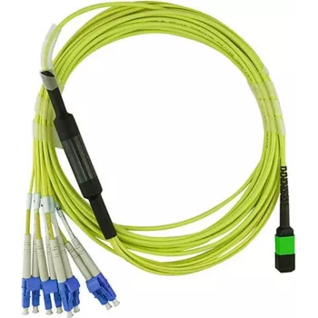 Glasfaser MPO auf 4x LC Breakout-Kabel CBO SFP5141BU5MKB, Singlemode, 5 m