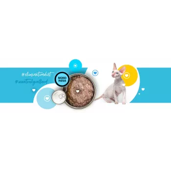 Nassfutter für Katzen 3coty Ente 180 g – komplettes getreidefreies Nassfutter in Dosen für ausgewachsene Katzen, Protein 15 %, Fett 10 %, Feuchtigkeit 72,8 %