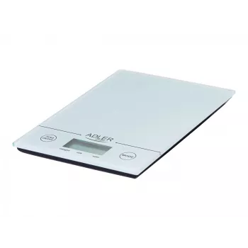 Adler AD 3138 w Küchenwaage Elektronische Küchenwaage Weiß Tischplatte Quadratisch