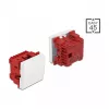 Druckschalter DELOCK Easy 45 1P Weiß, 250 V AC, 10 A, 45×45×37 mm