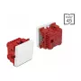 Druckschalter DELOCK Easy 45 1P Weiß, 250 V AC, 10 A, 45×45×37 mm